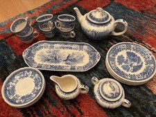 villeroy & boch Service 6 Personen Blau Burgenland Tassen Teller Platte Teekanne