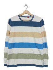 SERAFINI Feinstrickpullover Damen Pullover Gr. DE 36 blau-weiß-khaki Casual-Look