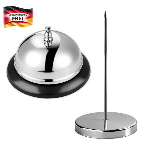 Tischglocke zettelhalter set - zettelhalter,