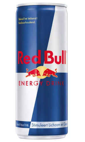 Red bull energy 0 - red, 0,25