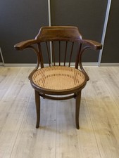Original Thonet Schreibtischfauteuil Nr. 13, Bugholz, Schreibtisch-Stuhl, selten