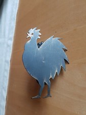 Alter Raffhalter,Gardinenhalter,schwarz, Hahn,ca.9x6cm