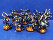 8 Chaos Marines der Chaos Nightlords GUT BEMALT 2