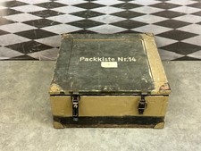 ANTIKE PACKKISTE KISTE AUS HOLZ MASSIV METALL SCHLIESSER