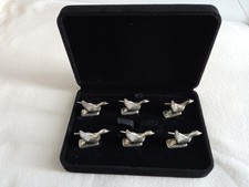 Silber Schwäne 6 Stück in