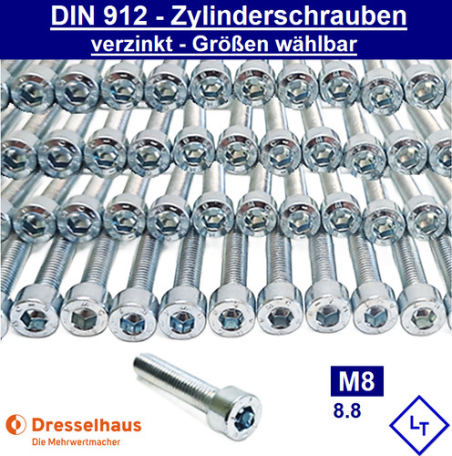 Din 912 zylinderschrauben - 912, m8