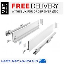 UltraSlim AXIS PRO Soft Close Weiß Küche Schubladenbox Seiten Schubladenführungen