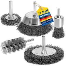 S&R Drahtbürste Set 5-teilig