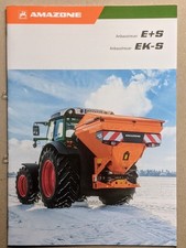 AMAZONE E+S EK-S Anbaustreuer Winterdienst Streuer Prospekt Traktor Schlepper