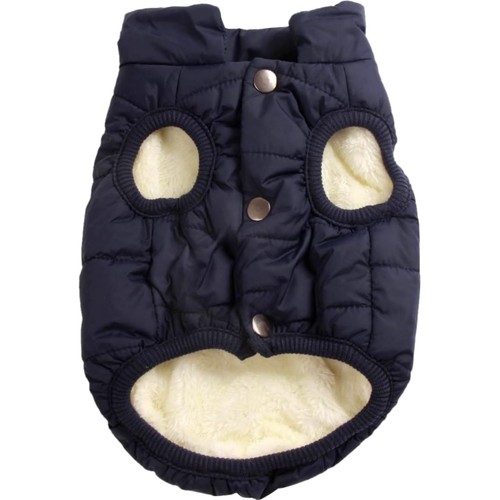 Hundejacke blau mit fleece - hundejacke,
