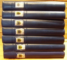 7 Lindner Ringbinder - 18 Loch Ringsystem mit falzlos Vordrucken - BRD 1949-2007