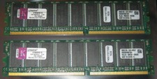 2GB KIT KINGSTON DDR1 RAM 400MHz PC3200E DIMM 184-pol. CL2,5 KTM4049/1G ECC