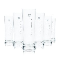 6x Krombacher Bier Glas 0,2l