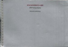 PORSCHE 911 CARRERA  993 Betriebsanleitung 1994 Bedienungsanleitung Handbuch BA