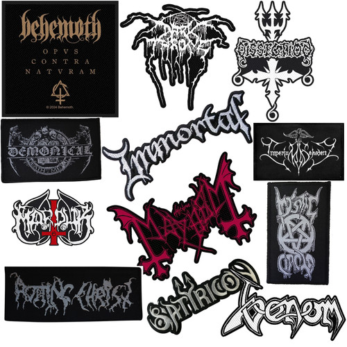 Black metal aufnäher - aufnäher,