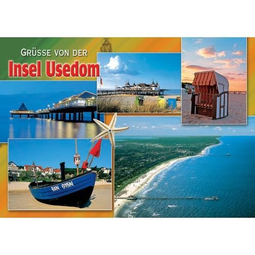 Insel usedom postkarte - insel,