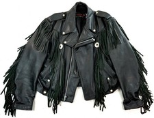 SCHOTT Perfecto US Fransen Rocker Biker Motorrad Lederjacke 52 L