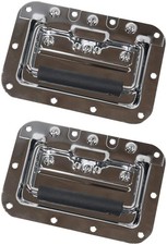 HMF 2x Klappgriff Einbauschale gefedert Kistengriff Tragegriff Boxengriff