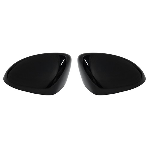 Glanz schwarz spiegelkappen - 2x,