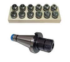 Spannzangenfutter SK40 DIN2080 ER20 (UM Schlüssel) Satz 2-13 RI max 8µm Holz