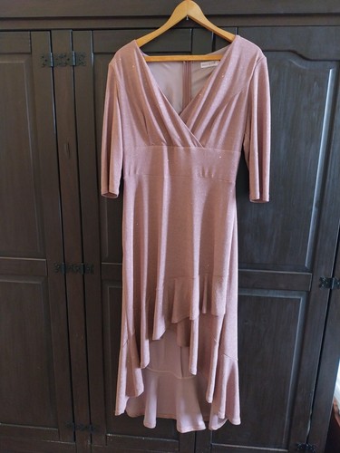 Glitzer party kleid altrosa - kleid, ..altrosa