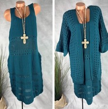 2 tlg SET  KLEID Häkelkleid +