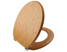 LIVARNO home WC-Sitz Klobrille Toilettendeckel mit Absenkautomatik Bambus
