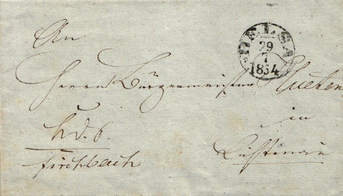 Thurn und taxis brief - brief, aus