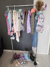 32 Teile Top Kleiderpaket Mädchen 110 116 122 Schuhe Gr.  28 29 30 31