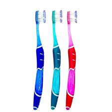 3x  GUM Pro Zahnbürste 525 - Soft weiche Handzahnbürste unterschiedliche Borsten