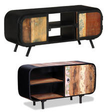 TV Schrank Massivholz Fernsehtisch Fernsehschrank Lowboard Sideboard Vintage