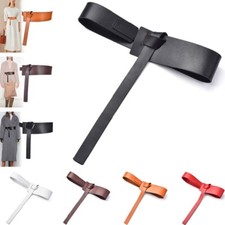 Damen Leder Taillengürtel Breiter Obi Gürtel Bindegürtel Hüftgürtel Stilvolles