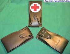 3x ETUI LEDER INSTRUMENT TASCHE Notfallkoffer Emergency Leather Case Bag MED VET