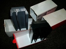 Zwei 6x6 Diamagazine Kindermann Liesegang je 30 Dias außen 7x7cm +Diarahmen