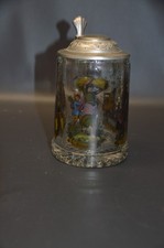 Bierkrug Glas WMF Vier Jahreszeiten - Sommer - mit Deckel