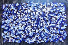 3kg Bruchfliesen BLAU WEIß