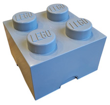 LEGO - Box - Storage Brick -4er Noppen - Aufbewahrungsbox - ca. 25x25x18 cm Grau