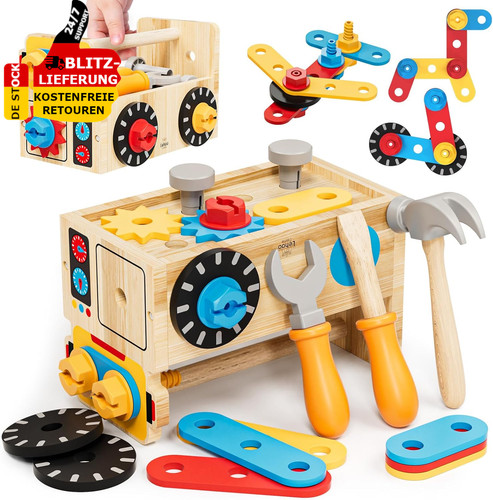 Holz werkzeugkoffer kinder - werkzeugkoffer,