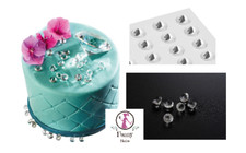 Essbare Diamanten transparent