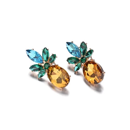 Damen ohrringe ananas - damen,