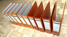 10 Leitz-Ordner Breit Kunststoff Orange