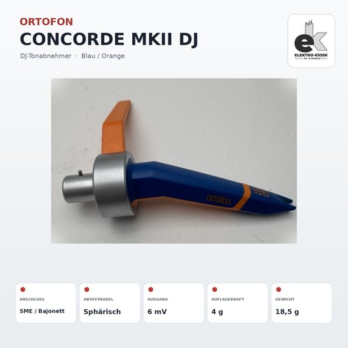 Ortofon concorde mkii - dj, |