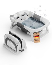 Babybadewanne das Original | Platzsparende & faltbare Babywanne inkl. Kissen