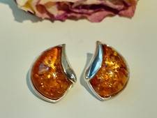 Bernstein Ohrclips Silber 925