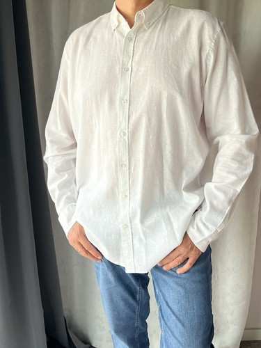 Herren langarmhemd leine - herren, mit