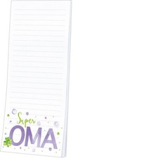 Gute Laune - Kühlschrankblöckchen "Super Oma" - Notizblock mit Magnet - NEU OVP