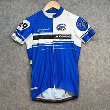 Assos Radweste Damen Gr. UK XS blau weiß #29 Schweiz Handmade Trikot