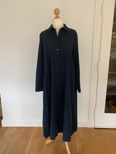 Zara - stylisches Kleid dunkelblau/Rücken Plissee - Gr. M