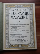 Gebundene Ausgabe The National Geographic Magazine, April 1926 Amazonas Expedi.