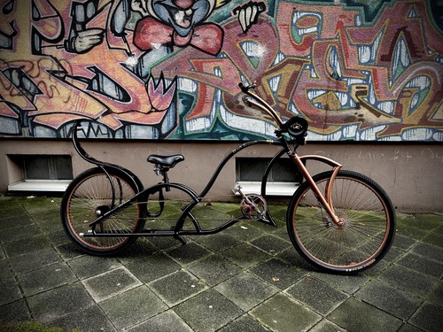 Chopper fahrrad black scorpion - black,